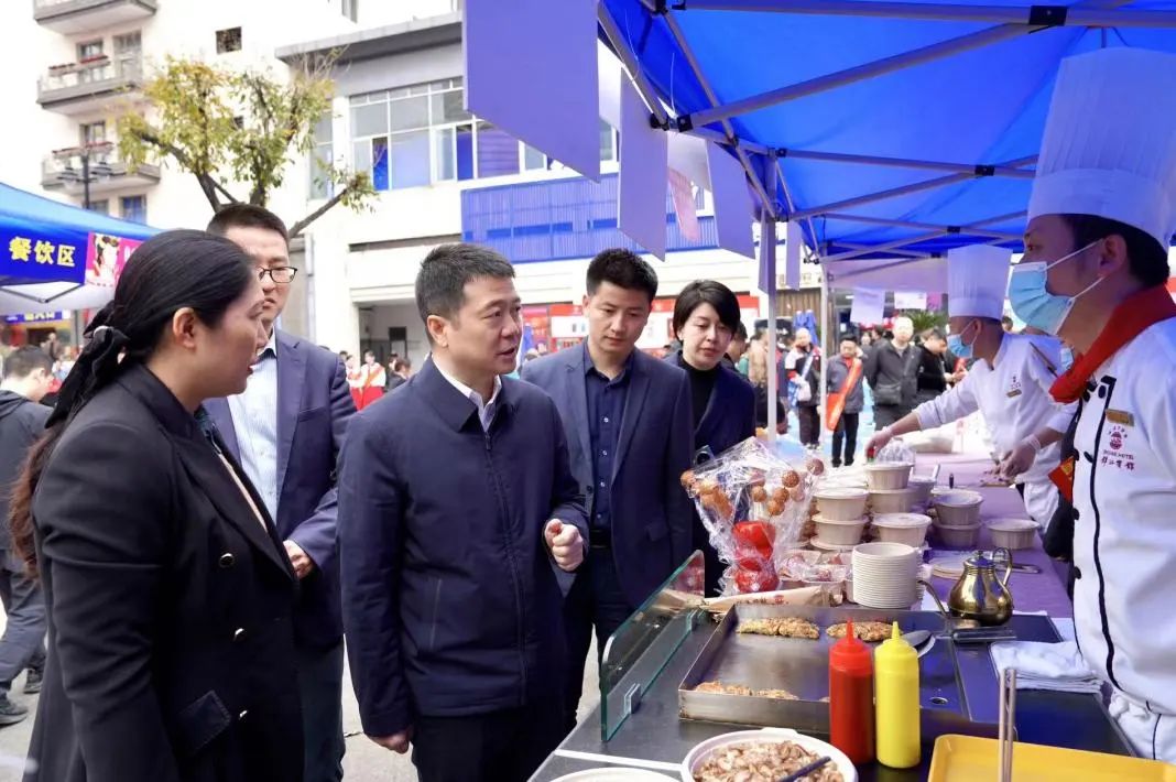 省旅投集團檢查督導2024錦江賓館春季酒類商務洽談會現場工作